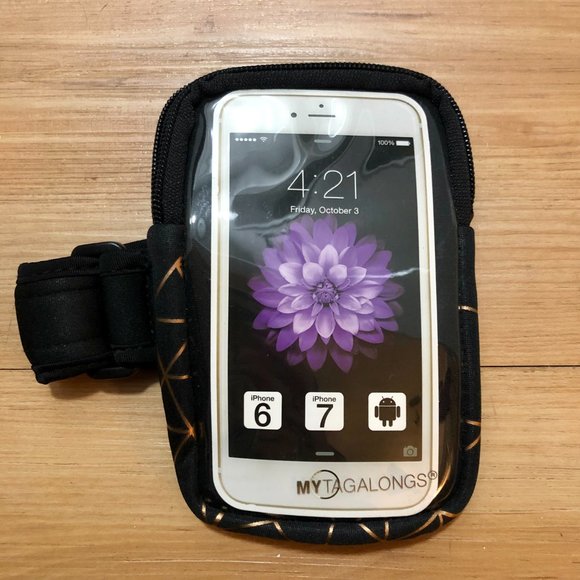 MY TAGALONG Black and Gold Arm Band, Running Exercise - NEW - Picture 1 of 9